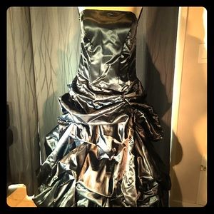 Black Satin Formal Jessica McClintock